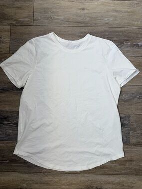 Lululemon Athletic White Crewneck T-Shirt Sz L
